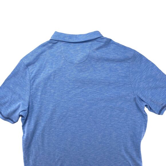 NAT NAST Shirt Size XL Light Blue Heathered  Short Sleeve Polo Shirt Casual - Picture 8 of 8